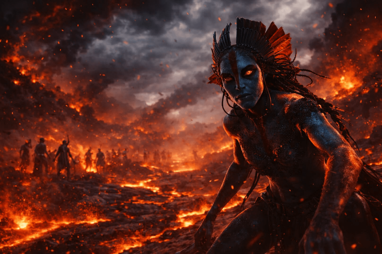 Avatar Fire and Ash movie review showing Pandora’s fiery landscape, highlighting James Cameron’s visuals, Sam Worthington and Zoe Saldaña performances, and the film’s darker storyline.
