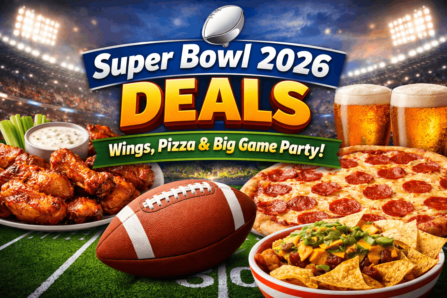 Super Bowl 2026 Deals Wings, Pizza and More for Your Big Game Party